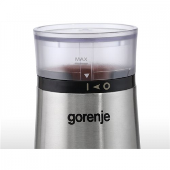 Gorenje | Coffee grinder | SMK150E | 150 W | Coffee beans capacity 60 g | Lid safety switch | Stainless steel
