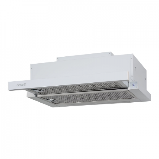CATA | Hood | TFH 6630 WH | Telescopic | Energy efficiency class A+ | Width 60 cm | 605 m³/h | Touch control | LED | White