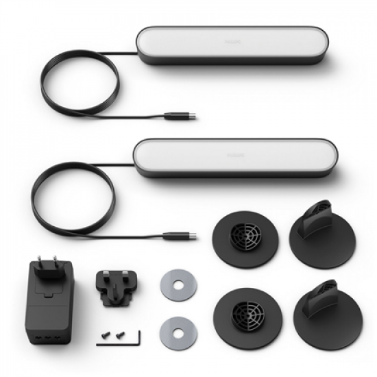 Philips Hue | Lightbar Twin Pack | Hue Play | 42 W | 2000-6500 Hue White Color Ambiance