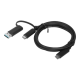 Lenovo | 1m, Hybrid USB-C with USB-A Cable