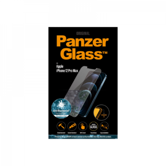 PanzerGlass | Apple | For iPhone 12 Pro Max | Glass | Transparent | Clear Screen Protector