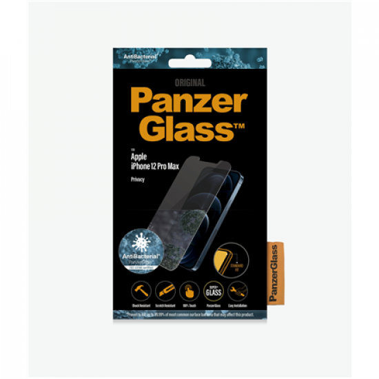 PanzerGlass | Apple | For iPhone 12 Pro Max | Tempered Glass | Transparent | Privacy glass