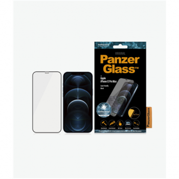 PanzerGlass | Apple | For iPhone 12 Pro Max | Glass | Black | Clear Screen Protector
