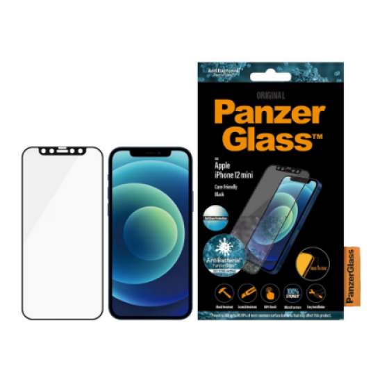 PanzerGlass | Anti-Glare AB | Apple | iPhone 12 mini | Tempered glass | Black | Case friendly | Anti-glare screen protector