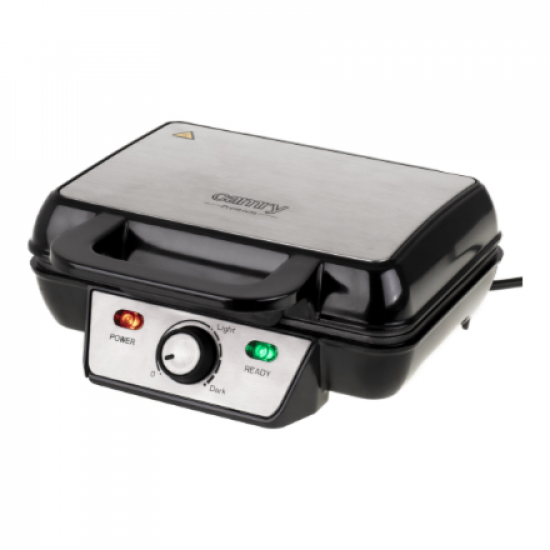Camry | Waffle Maker | CR 3046 | 1600 W | Number of pastry 2 | Belgium | Black/Stainless Steel