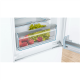 Bosch | Serie 6 Refrigerator | KIS87AFE0 | Energy efficiency class E | Built-in | Combi | Height 177 cm | Fridge net capacity 209 L | Freezer net capacity 63 L | Display | 36 dB | White