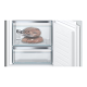 Bosch | Serie 6 Refrigerator | KIS87AFE0 | Energy efficiency class E | Built-in | Combi | Height 177 cm | Fridge net capacity 209 L | Freezer net capacity 63 L | Display | 36 dB | White