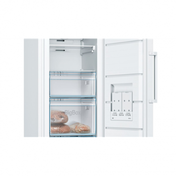 Bosch | Freezer | GSN29VWEP | Energy efficiency class E | Upright | Free standing | Height 161 cm | Total net capacity 200 L | No Frost system | Display | White