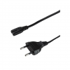 Logilink | Power cord | CP092 | Black Euro plug (CEE 7/16) | IEC 60320 C7 connector