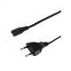 Logilink | Power cord | CP092 | Black Euro plug (CEE 7/16) | IEC 60320 C7 connector