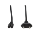 Logilink | Power cord | CP092 | Black Euro plug (CEE 7/16) | IEC 60320 C7 connector