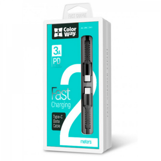 ColorWay | Type-C Data Cable | PD Fast Charging | 3 A