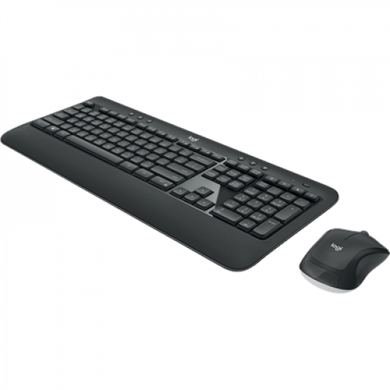 Logitech | MK540 Advanced | Keyboard and Mouse Set | Wireless | Mouse included | Batteries included | US | Black | USB | Wireless connection