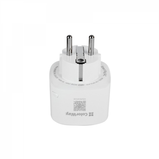 ColorWay | 16 A | LED light | Smart Wi-Fi Socket | Schedule, Timer, Energy monitoring | 100 - 240 V V | 220 V