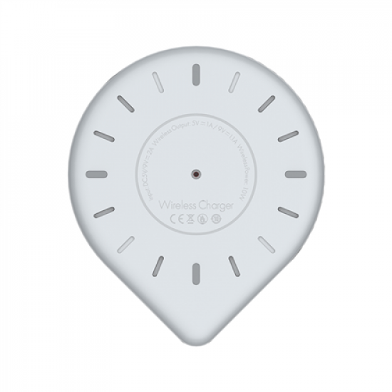 ColorWay | Wireless Charger | Qi Fast Charger & LED bedside lamp | 1xUSB