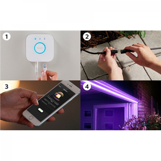 Philips Hue | Lightstrip | Hue White and Colour Ambiance | White and colored light