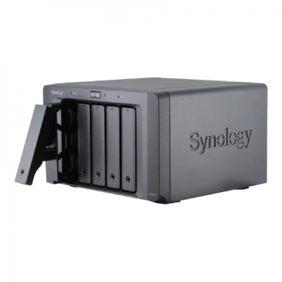 Synology | Tower NAS Expansion Unit | DX517 | up to 5 HDD/SSD Hot-Swap (drives not included) | Internal AC 100-240V Universal, 50/60 Hz