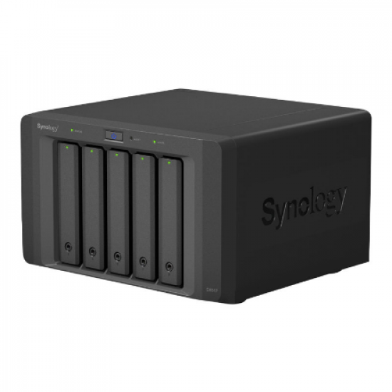 Synology | Tower NAS Expansion Unit | DX517 | up to 5 HDD/SSD Hot-Swap (drives not included) | Internal AC 100-240V Universal, 50/60 Hz