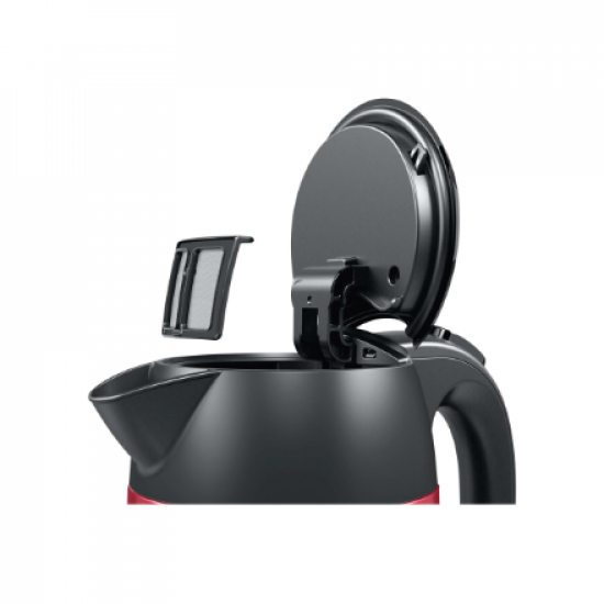 Bosch | Kettle | DesignLine TWK3P424 | Electric | 2400 W | 1.7 L | Stainless steel | 360° rotational base | Red