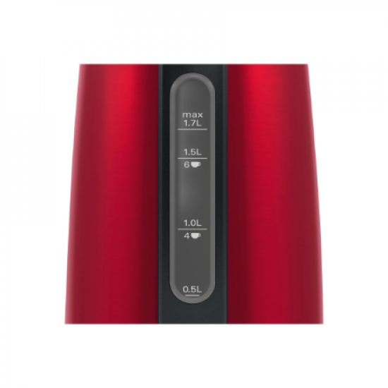 Bosch | Kettle | DesignLine TWK3P424 | Electric | 2400 W | 1.7 L | Stainless steel | 360° rotational base | Red