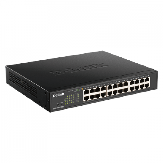 D-Link | Smart Switch | DGS-1100-24PV2 | Managed | Rack Mountable | Power over Ethernet (PoE) ports quantity 12 | Power supply type Single