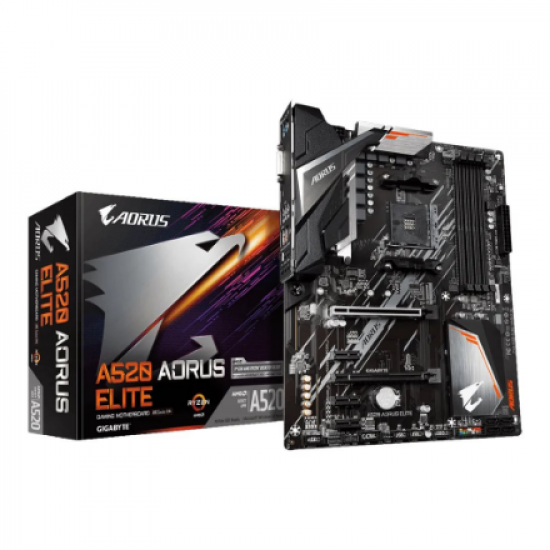 Gigabyte | A520 AORUS ELITE 1.0 | Processor family AMD | Processor socket AM4 | DDR4 DIMM | Memory slots 4 | Number of SATA connectors 4 x SATA 6Gb/s connectors | Chipset AMD A | ATX