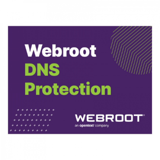 Webroot | DNS Protection with GSM Console | 2 year(s) | License quantity 1-9 user(s)