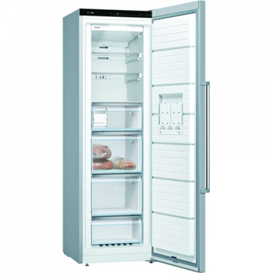 Bosch | Freezer | GSN36AIEP | Energy efficiency class E | Upright | Free standing | Height 186 cm | Total net capacity 242 L | No Frost system | Display | Stainless steel