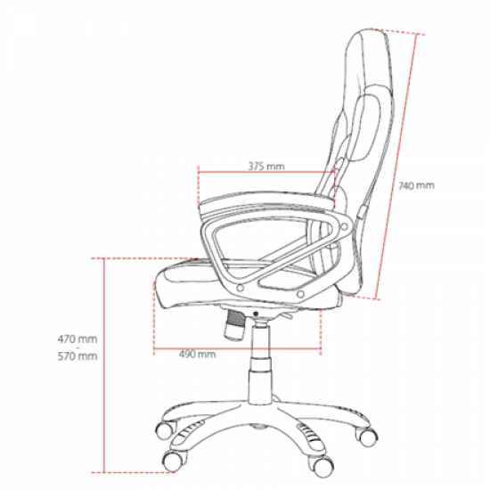 Arozzi Woven Fabric Upholstery | Gaming Chair | Enzo Woven Fabric | Black