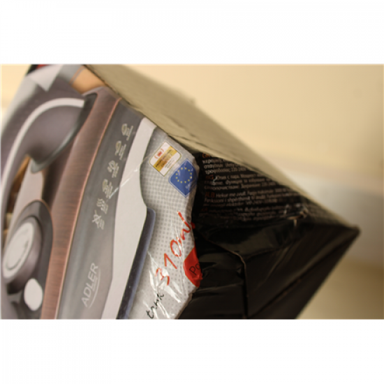 SALE OUT. | Adler | Iron | AD 5030 | Steam Iron | 3000 W | Water tank capacity 310 ml | Continuous steam 20 g/min | Brown | DAMAGED PACKAGING