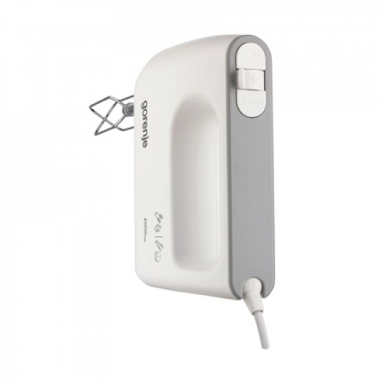 Gorenje | Mixer | M420CW | Hand Mixer | 450 W | Number of speeds 5 | Turbo mode | White