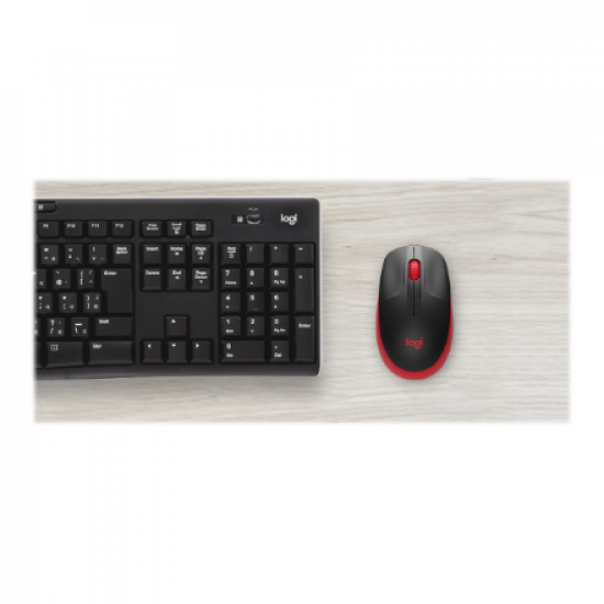 Logitech | Full size Mouse | M190 | Wireless | USB | Red