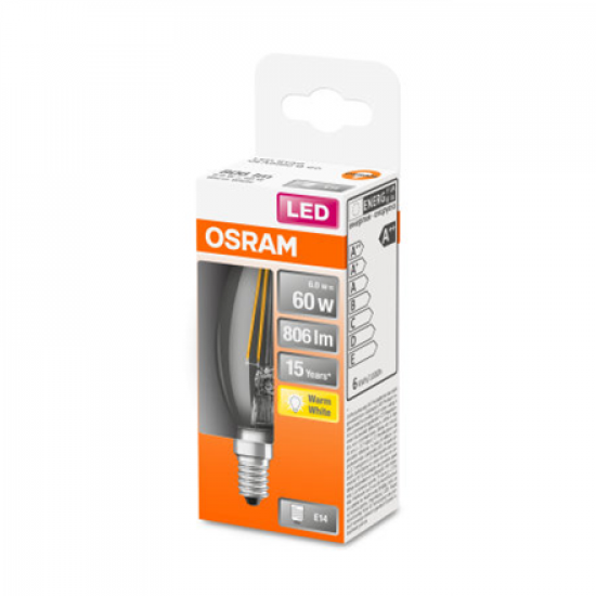 Osram Parathom Classic LED Filament 60 non-dim  6W/827 E14 bulb | E14 | 6 W | Warm White