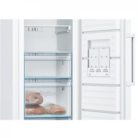 Bosch | Freezer | GSN33VWEP | Energy efficiency class E | Upright | Free standing | Height 176 cm | Total net capacity 225 L | No Frost system | White