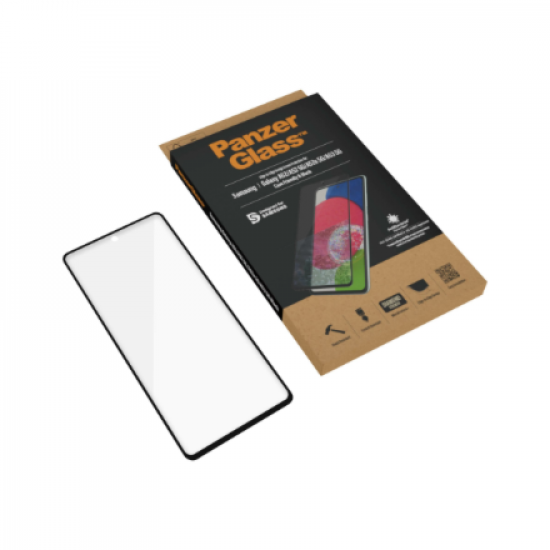 PanzerGlass | Samsung | Galaxy A52 | Black/Transparent | Antifingerprint screen protector