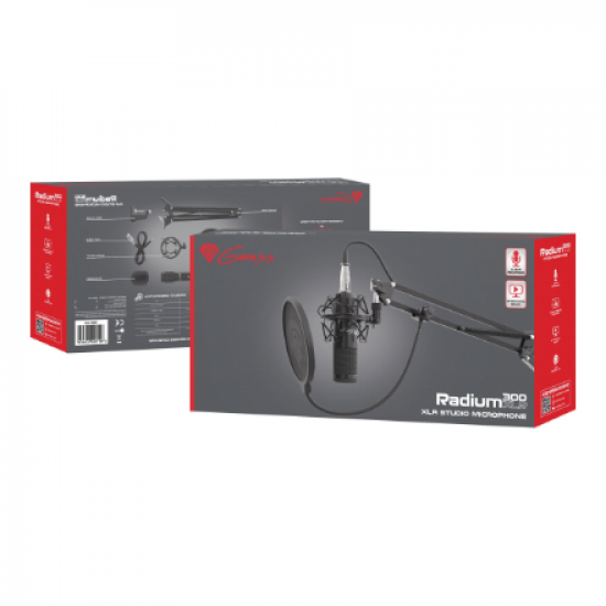 Genesis | Gaming Microphone | Radium 300 | Black | Wired