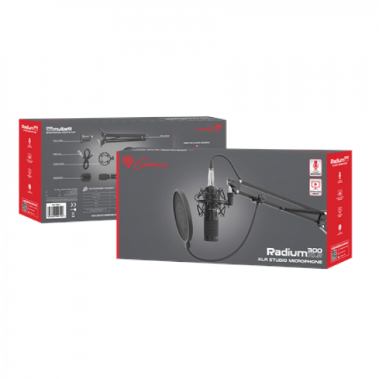 Genesis | Gaming Microphone | Radium 300 | Black | Wired