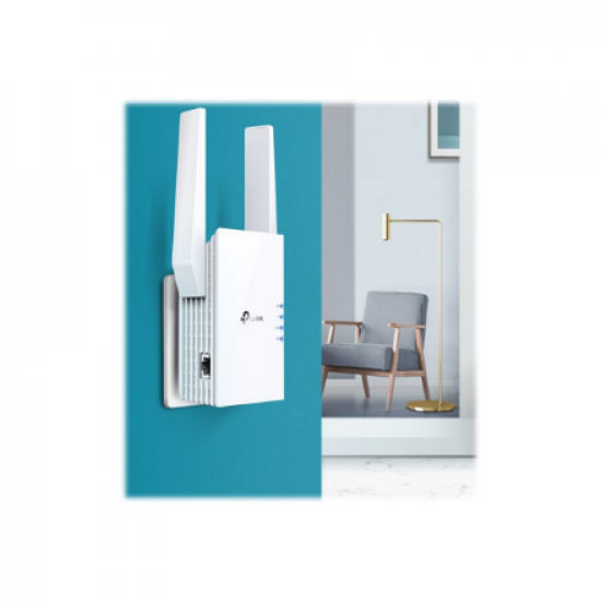 TP-LINK | Range Extender | RE605X | 802.11ax | Mesh Support No | 574+1201 Mbit/s | 10/100/1000 Mbit/s | Ethernet LAN (RJ-45) ports 1 | No mobile broadband | MU-MiMO No | Antenna type 2xExternal