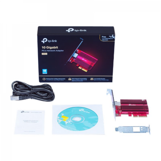 TP-LINK | TX401 | Gigabit PCI Express Network Adapter | 10/100/1000 Mbit/s | 1× PCI Express 3.0 x4, 1× RJ45 Gigabit/Megabit Port