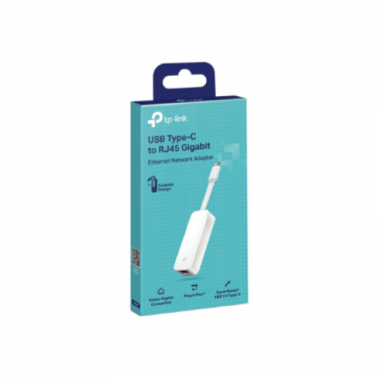 TP-LINK | UE300C | USB Type-C to RJ45 Gigabit Ethernet Network Adapter | 10/100/1000 Mbit/s