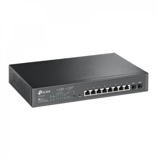 TP-LINK | JetStream 10-Port Gigabit Smart PoE Switch | TL-SG2210MP | Managed L2 | Rackmountable | SFP ports quantity 2 | PoE+ ports quantity 8 | Power supply type Single