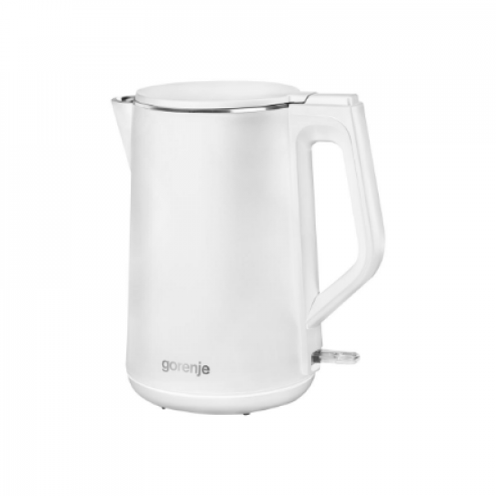 Gorenje | Kettle | K15DWW | Electric | 2200 W | 1.5 L | Plastic + metal | 360° rotational base | White