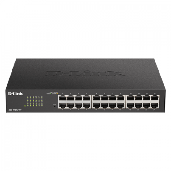 D-Link | Smart Switch | DGS-1100-24V2 | Managed | Desktop | Gigabit Ethernet (copper) ports quantity 24 | Power supply type 100 to 240 V AC, 50 to 60 Hz Internal
