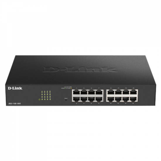 D-Link | Smart Managed Switch | DGS-1100-16V2 | Managed | Desktop | Power supply type 100 to 240 V AC, 50 to 60 Hz Internal