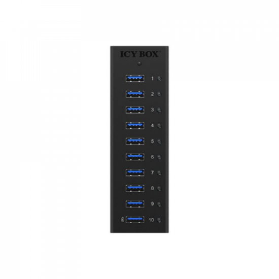 Raidsonic | 10 port USB 3.0 Hub | Icy Box IB-AC6110