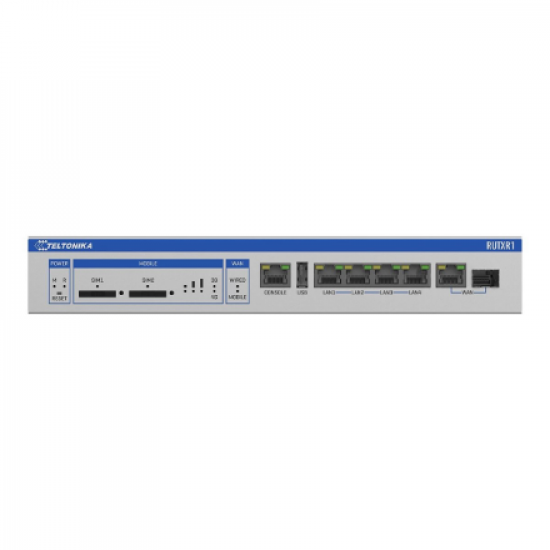 Enterprise Rack-Mountable SFP/LTE Router | RUTXR1 | 802.11ac | 867 Mbit/s | 10/100/1000 Mbit/s | Ethernet LAN (RJ-45) ports 4xLAN ports, 1xSFP port, 1xWAN port | MU-MiMO Yes | 4G | 1