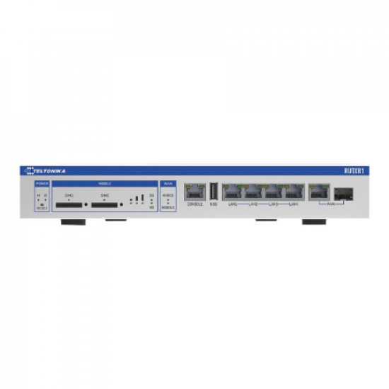 Enterprise Rack-Mountable SFP/LTE Router | RUTXR1 | 802.11ac | 867 Mbit/s | 10/100/1000 Mbit/s | Ethernet LAN (RJ-45) ports 4xLAN ports, 1xSFP port, 1xWAN port | MU-MiMO Yes | 4G | 1