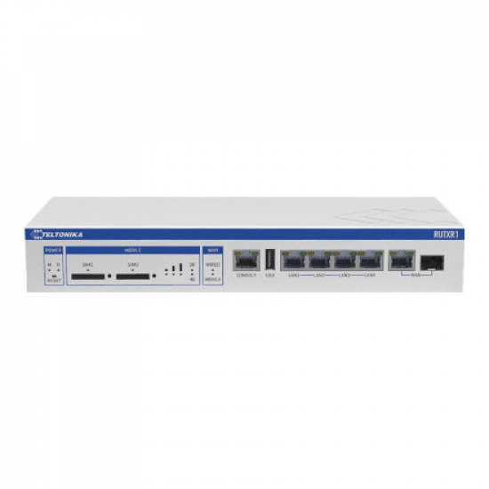 Enterprise Rack-Mountable SFP/LTE Router | RUTXR1 | 802.11ac | 867 Mbit/s | 10/100/1000 Mbit/s | Ethernet LAN (RJ-45) ports 4xLAN ports, 1xSFP port, 1xWAN port | MU-MiMO Yes | 4G | 1