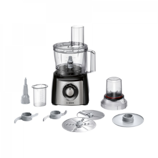 Bosch | Food Processor | MCM3401M | 800 W | Number of speeds 2 | Bowl capacity 2.3 L | Blender | Meat mincer | Black/Stainless steel