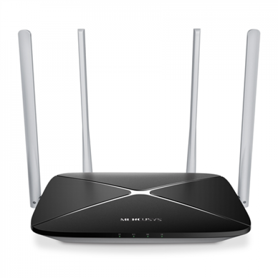 AC1200 Dual Band Wireless Router | AC12 | 802.11ac | 300+867 Mbit/s | 10/100 Mbit/s | Ethernet LAN (RJ-45) ports 3 | Mesh Support No | MU-MiMO No | No mobile broadband | Antenna type 4xFixed | No